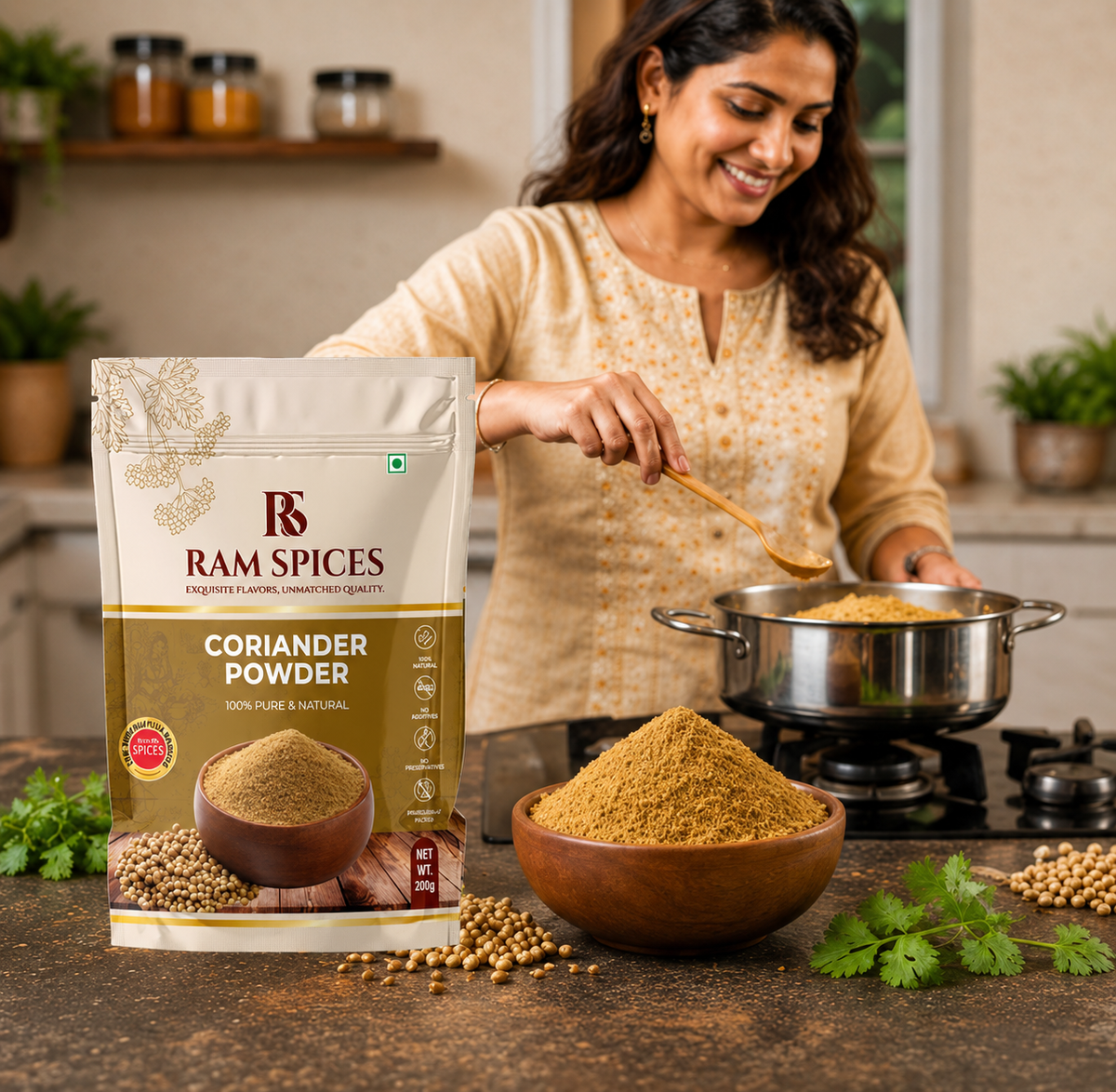 Ram Spices Coriander Powder – 200g